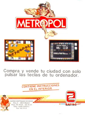 Metropol (S) (1988) (Version Basic 1.1) box cover back